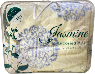 Jasmine Embossed Mink Blanket  - Queen