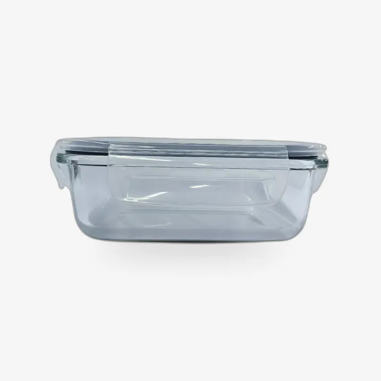4-Side Ovenlock Glass Lunch Box — 370ml