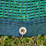 Ground Sheeting Mesh with Eyelets - Various Sizes - Hunters Green