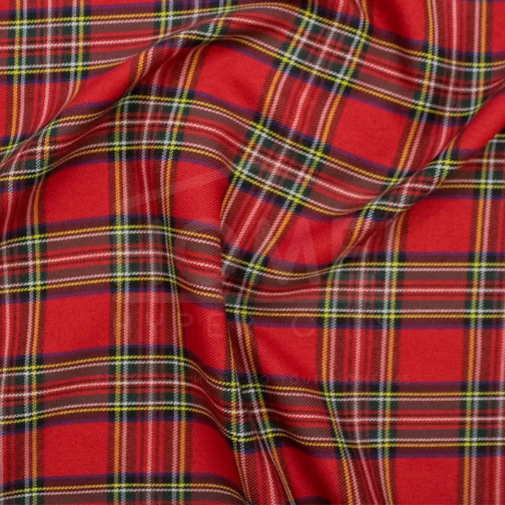 Tartan School Check Fabric — 150cm Wide