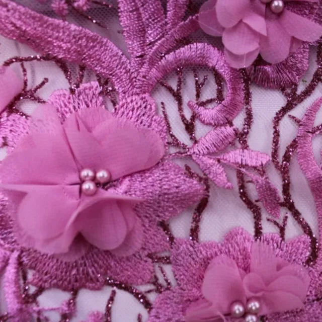 Bridal Embroidered Lace — Design BL17B