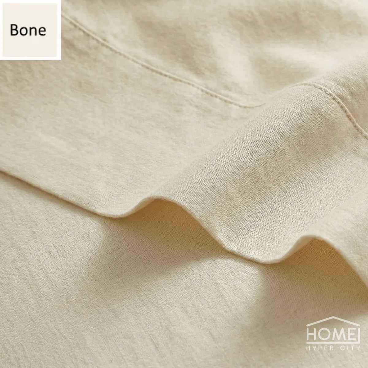 Origin Luxury Linen Cotton Rich Bed Base Cover — Extra Length & Extra Depth