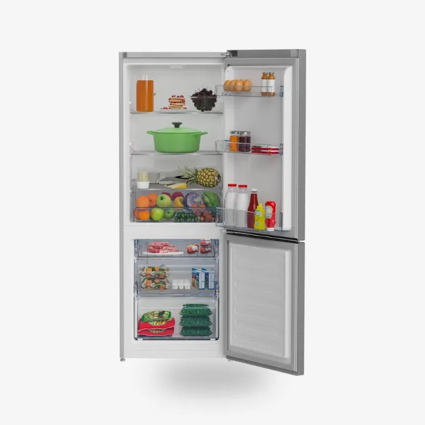 Defy 60cm Fridge / Freezer Satin Metallic — DAC625