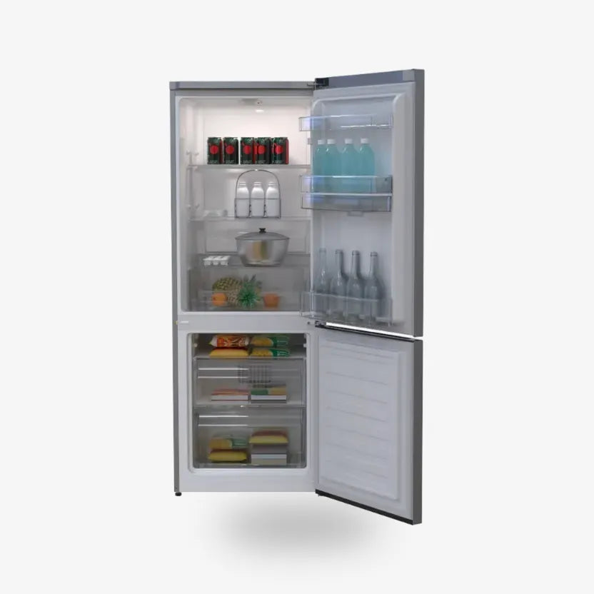 Defy 60cm Fridge / Freezer WD Satin Metallic — DAC632