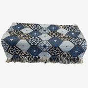 Plush Geometric Woven Throw — 138 x 186cm