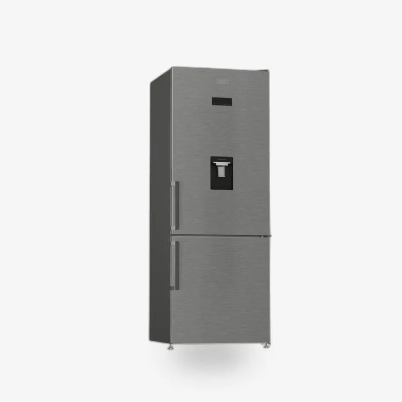 Defy 70cm Fridge/ Freezer Frost Free Naturelight Satin Metallic — DAC705