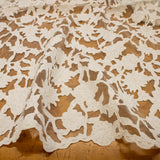 3D Bridal embroidered Cut Out Lace - Assorted Colours - 132CM
