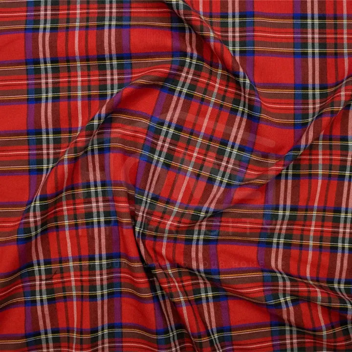 Tartan School Check Fabric — 150cm Wide