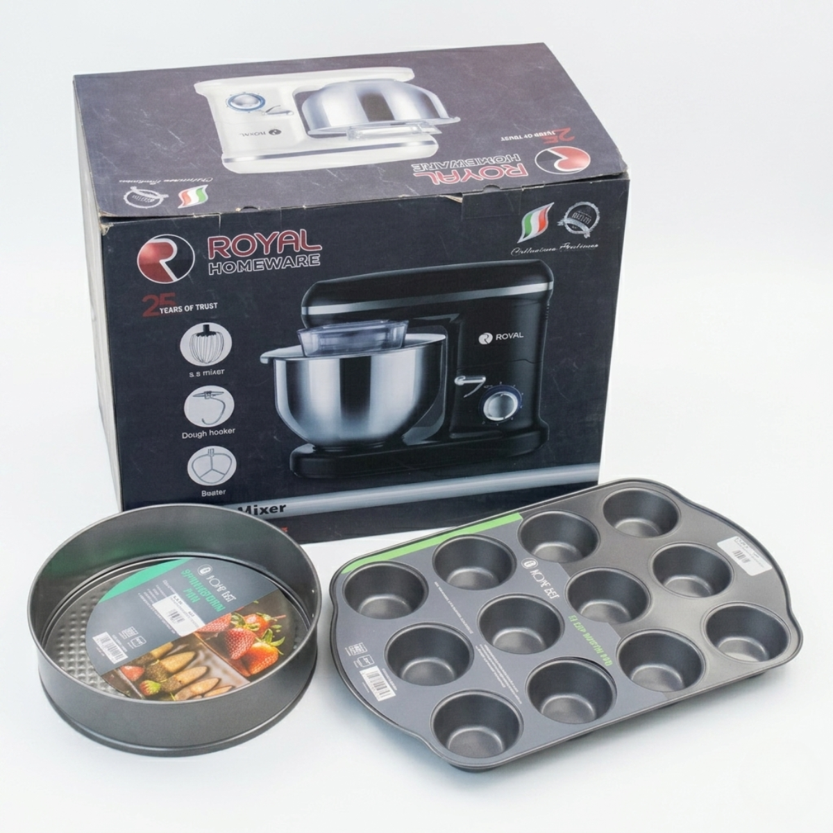 Royal Homeware 5L Bowl Mixer & Baking Bundle — 1000W