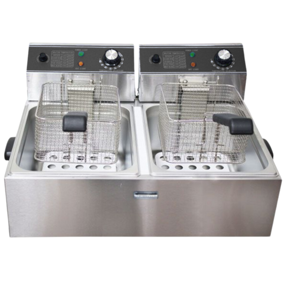 Double Electric Deep Fryer - 6L + 6L