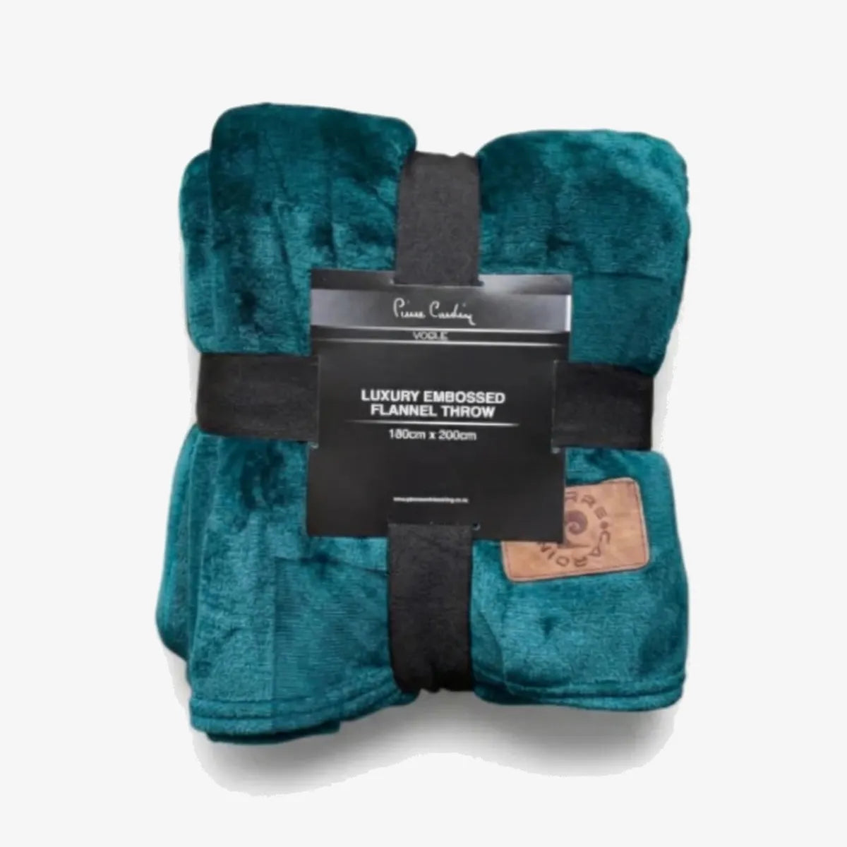 Pierre Cardin Luxury Embossed Flannel Throw — 180cm x 200cm