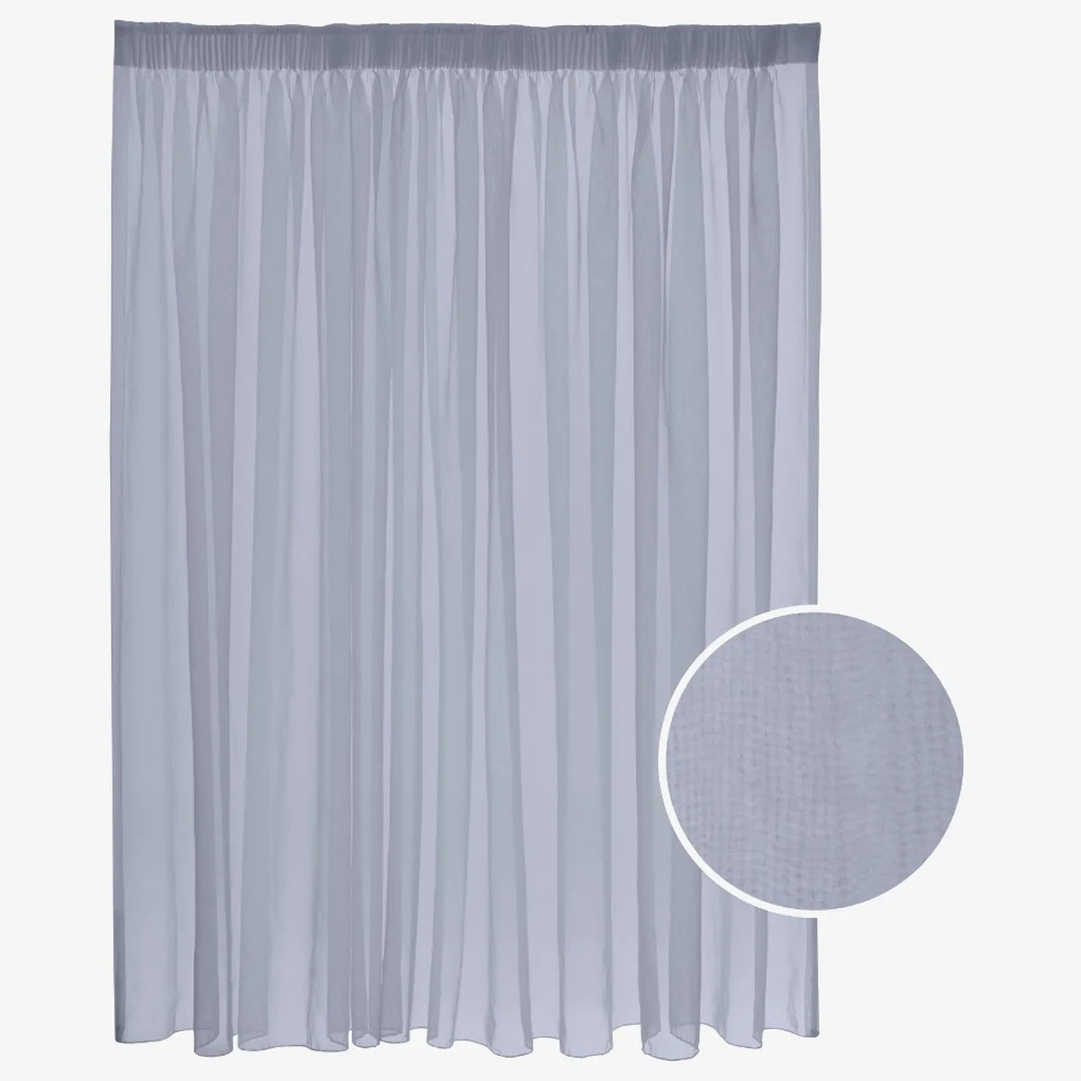 Ready-Made Mystical Voile Curtain — Tape — 5m x 218cm