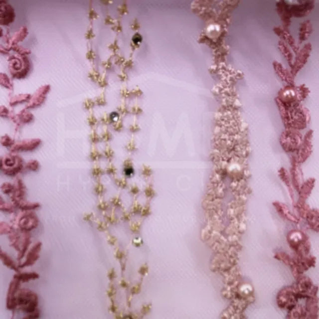 Bridal Embroidered Lace — Design BL9B