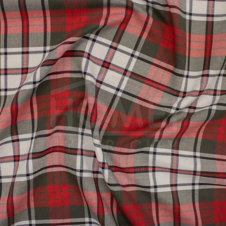 Tartan School Check Fabric — 150cm Wide