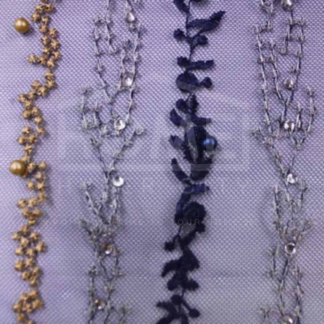 Bridal Embroidered Lace — Design BL9B
