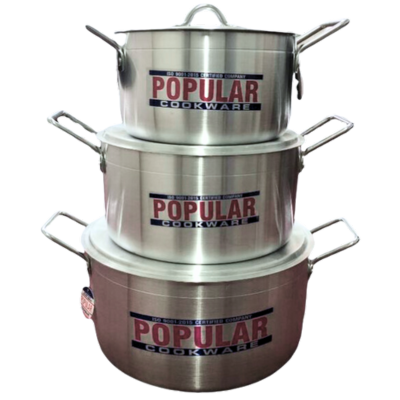 Popular Cookware - 6 Piece Aluminum Regel Pot Set