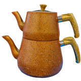 Granit Coated Glasslid Teapot