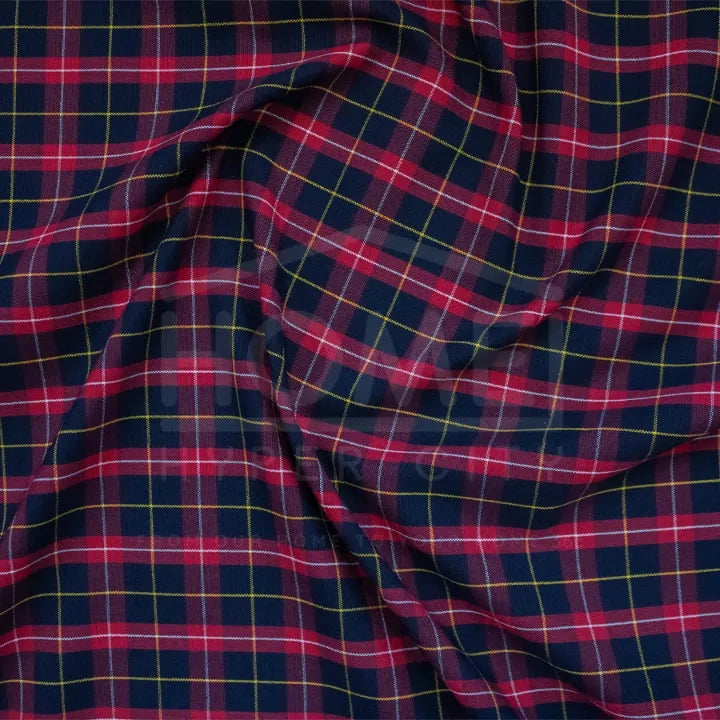 Tartan School Check Fabric — 150cm Wide
