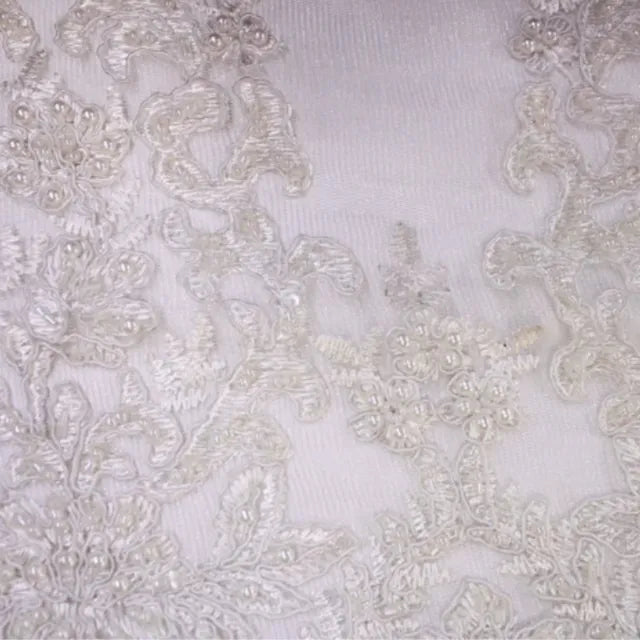 Bridal Beaded Embroidered Lace — BL15A