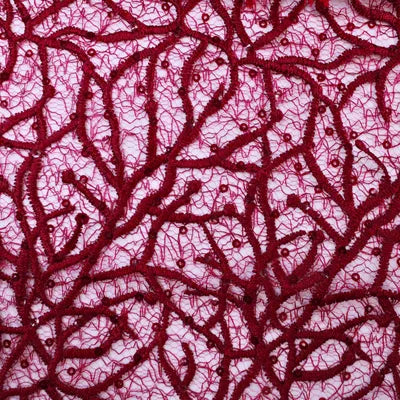 Bridal Embroidered Lace — BL21B — 115cm Wide
