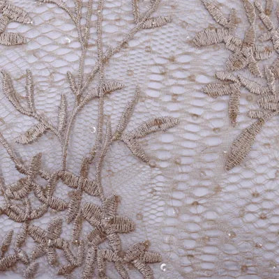 Bridal Embroidered Lace — BL21C — 115cm Wide