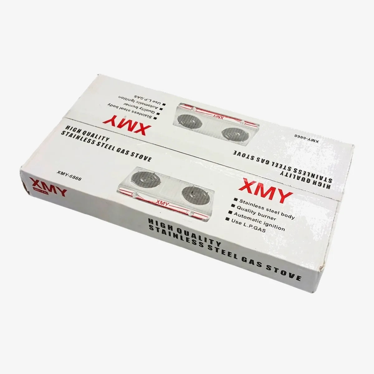 Double Burner Stainless Steel Gas Stove - XMY-6868