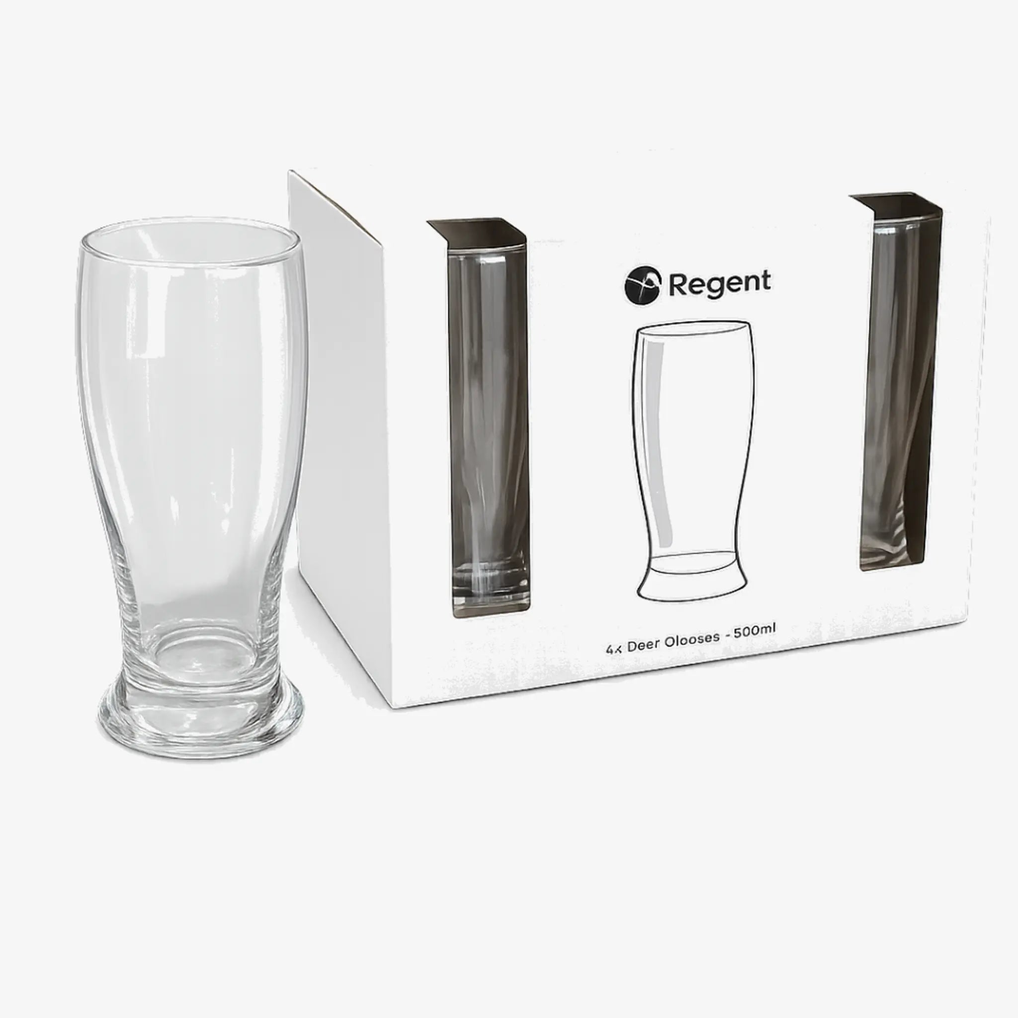 Regent Beer Glasses — 530ml — 4 Piece Set