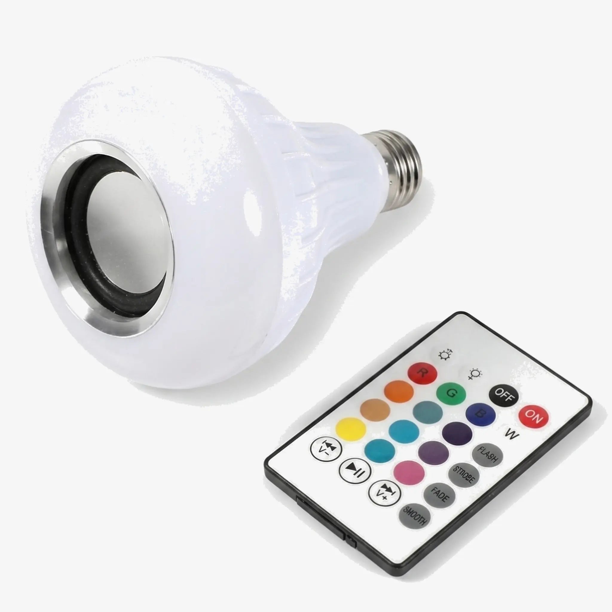 Hello Today -  12W LED Light Bulb with Built-In Bluetooth Speaker — RGB & 6000K Cool White — HD-BLC12W