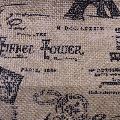 Printed Super Fine Hessian — 130cm Wide