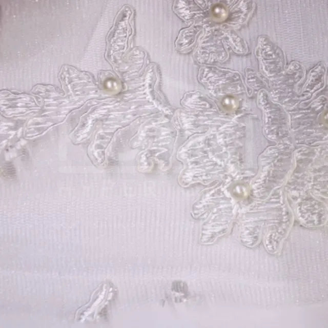 Bridal Beaded Embroidered Lace — BL15B