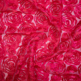 Bridal Lace - 3D Rose - Various Colours - 143cm