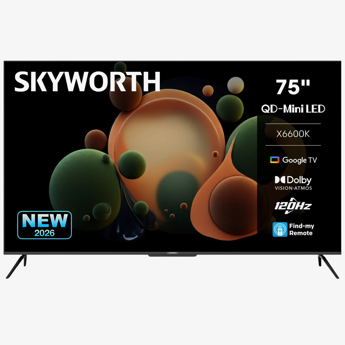 Skyworth 75" 4K QD-Mini LED Google TV — 75X6600K