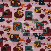 Printed Mini Matt Fabric — Zoo — 150cm Wide