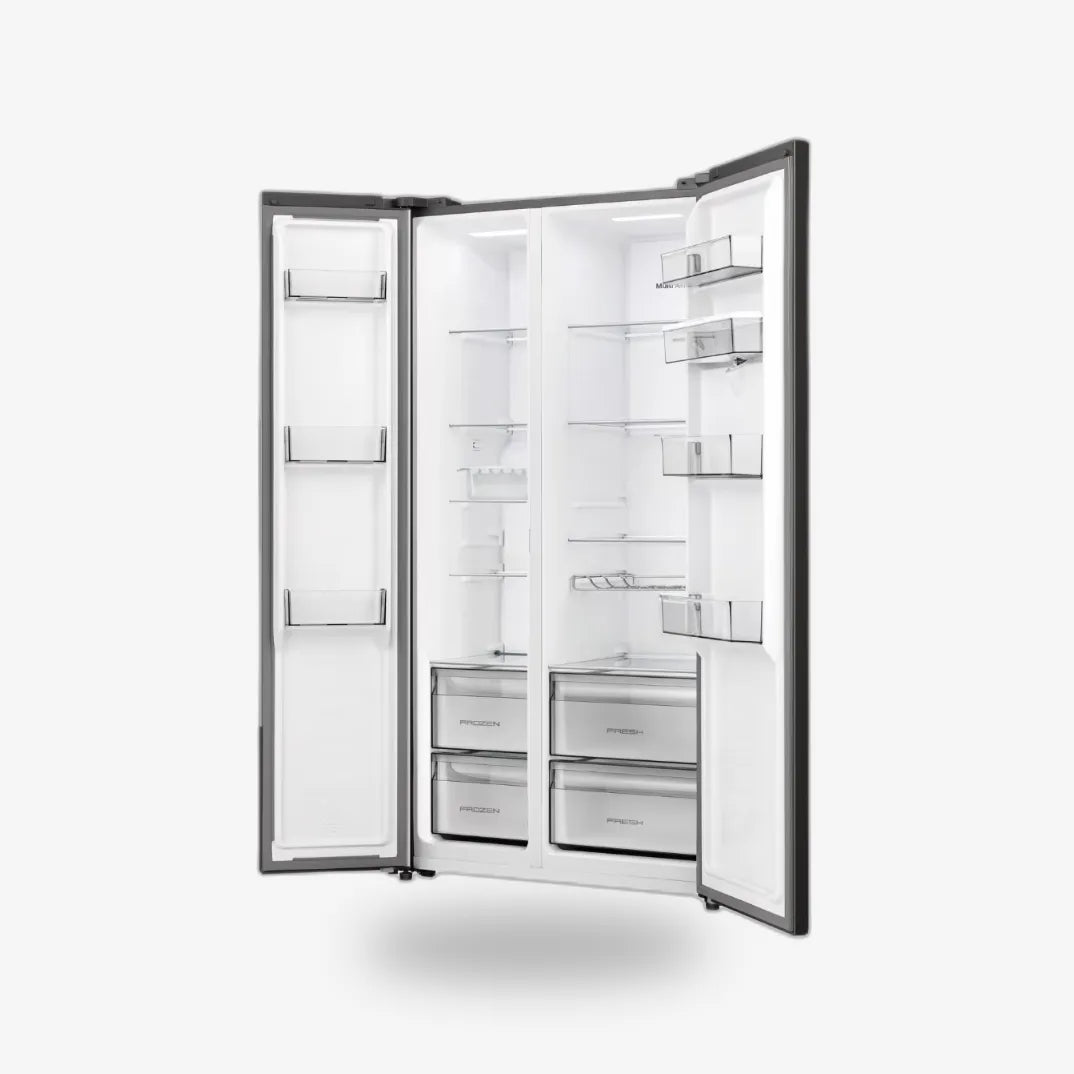 Hisense 541L Side-by-Side Fridge — Black Glass — H680SMIB-WA