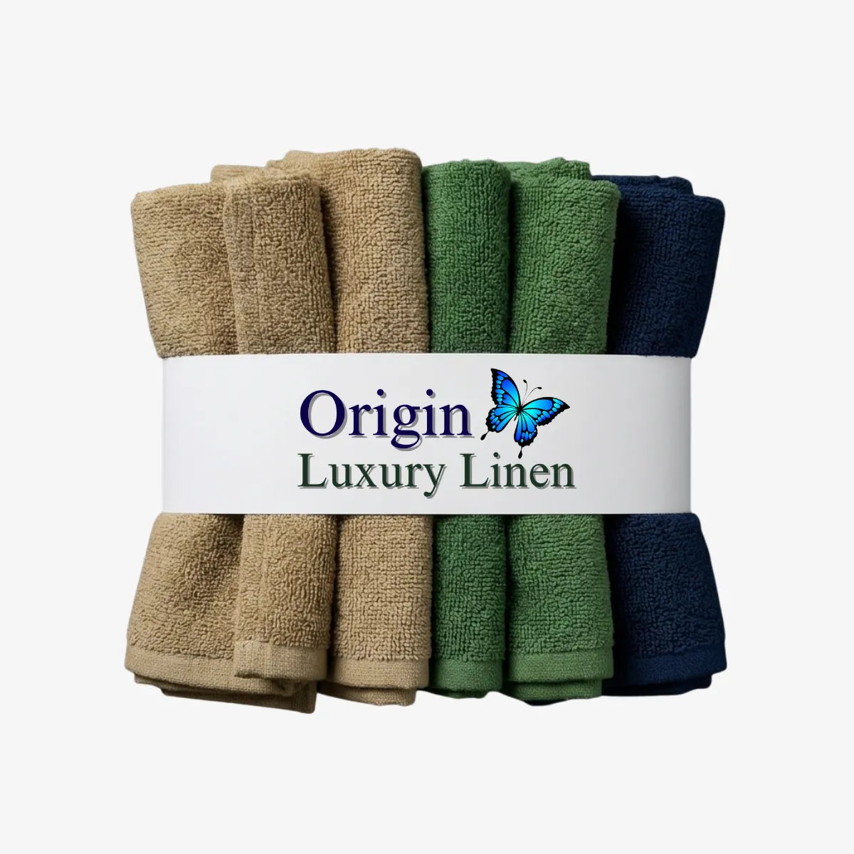 Luxury Linen Face Cloths — Pack of 5 — 30x30cm