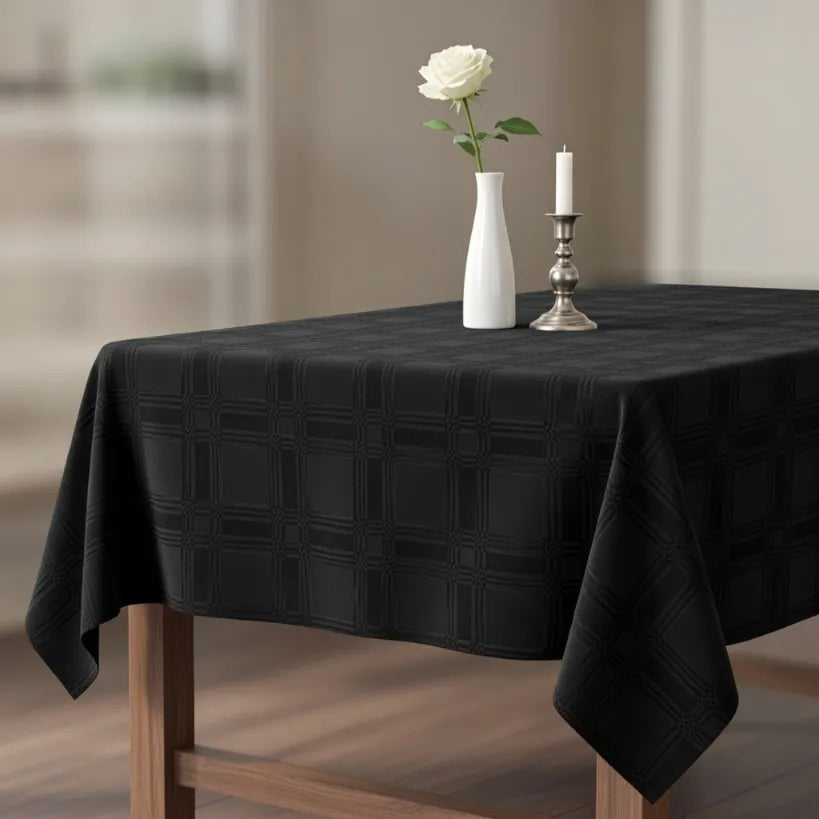 Damask Square Tablecloth Fabric — 300cm Wide
