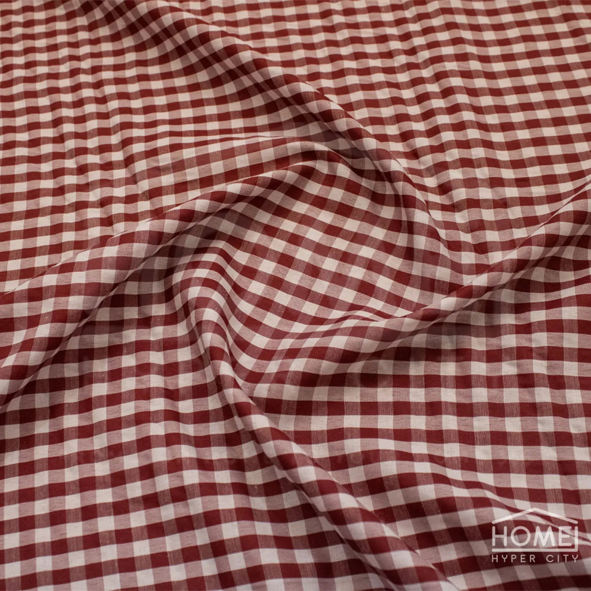 Gingham Check Apparel & Decor Fabric — 150cm Wide