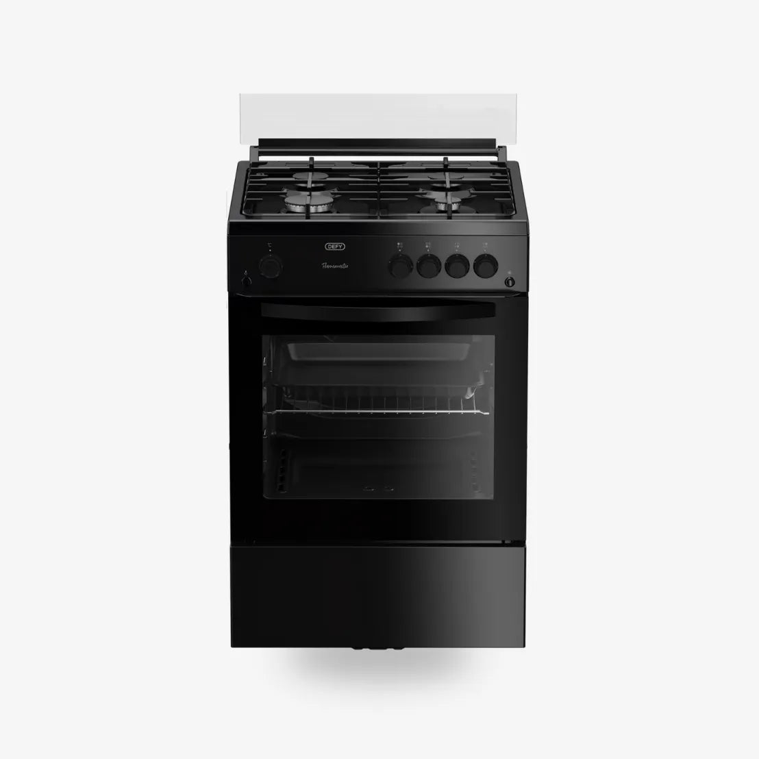Defy 60cm Full Gas Freestanding Stove Black — DGS670