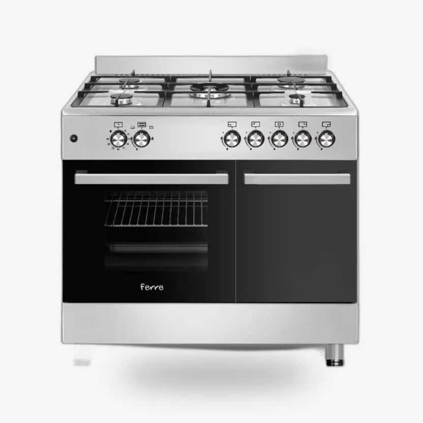 Ferre 5 Burner Free-Standing Gas Cooker with Wok — F9SG50G2.HI