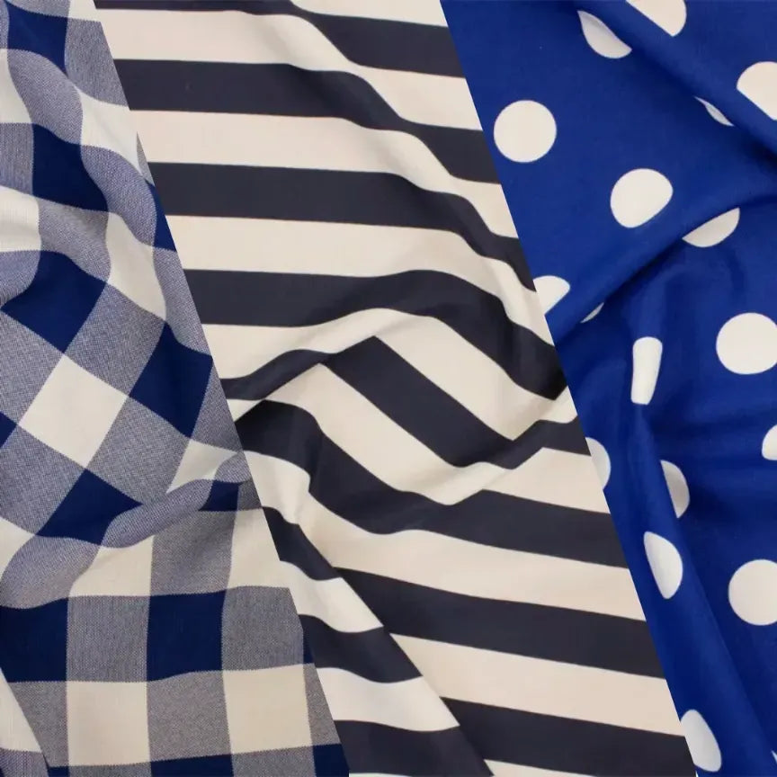 Printed Mini Matt — Checks, Stripes, Dots & Stars — 150cm Wide