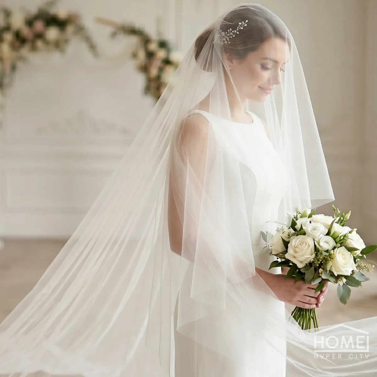 Bridal Shiny Veiling Tulle — 300cm Wide