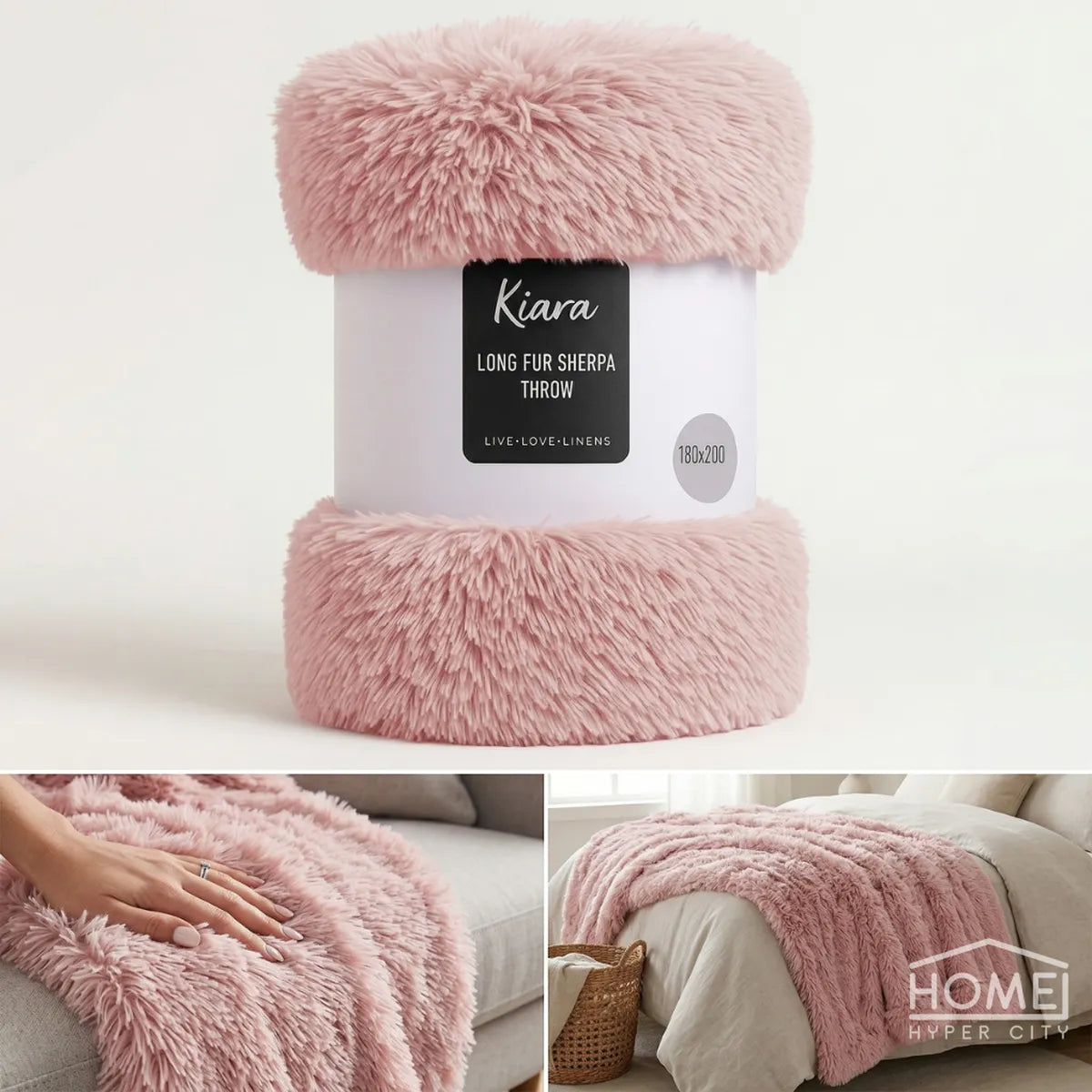 Kiara Microfibre Throw — 180 x 200cm