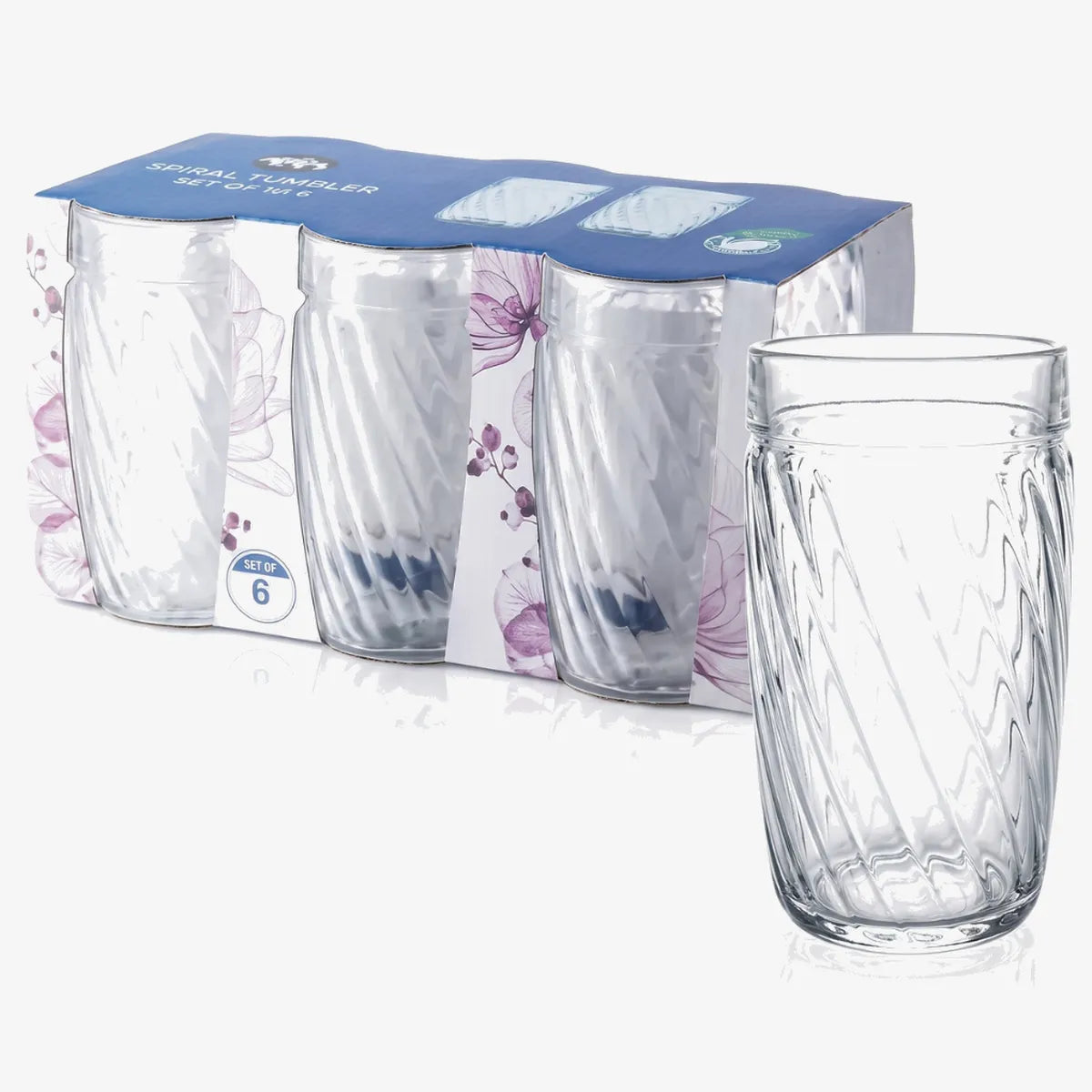 Ocean Glass Tumbler Set — 329ml — Set of 6