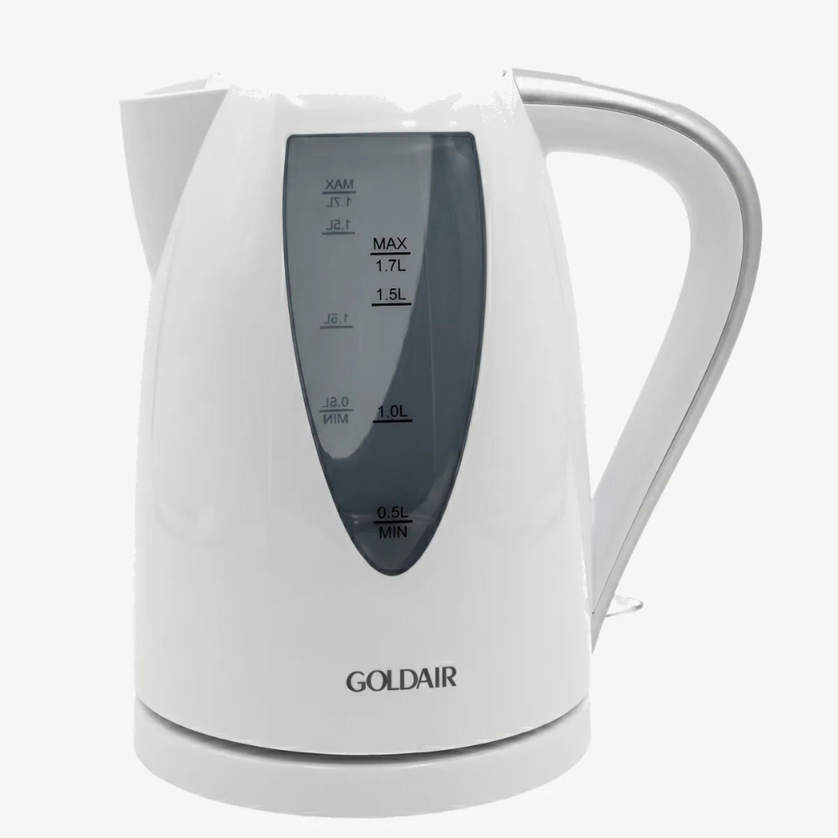 Goldair Cordless Plastic Kettle — 1.7L — 2200W — White — GPK-1700