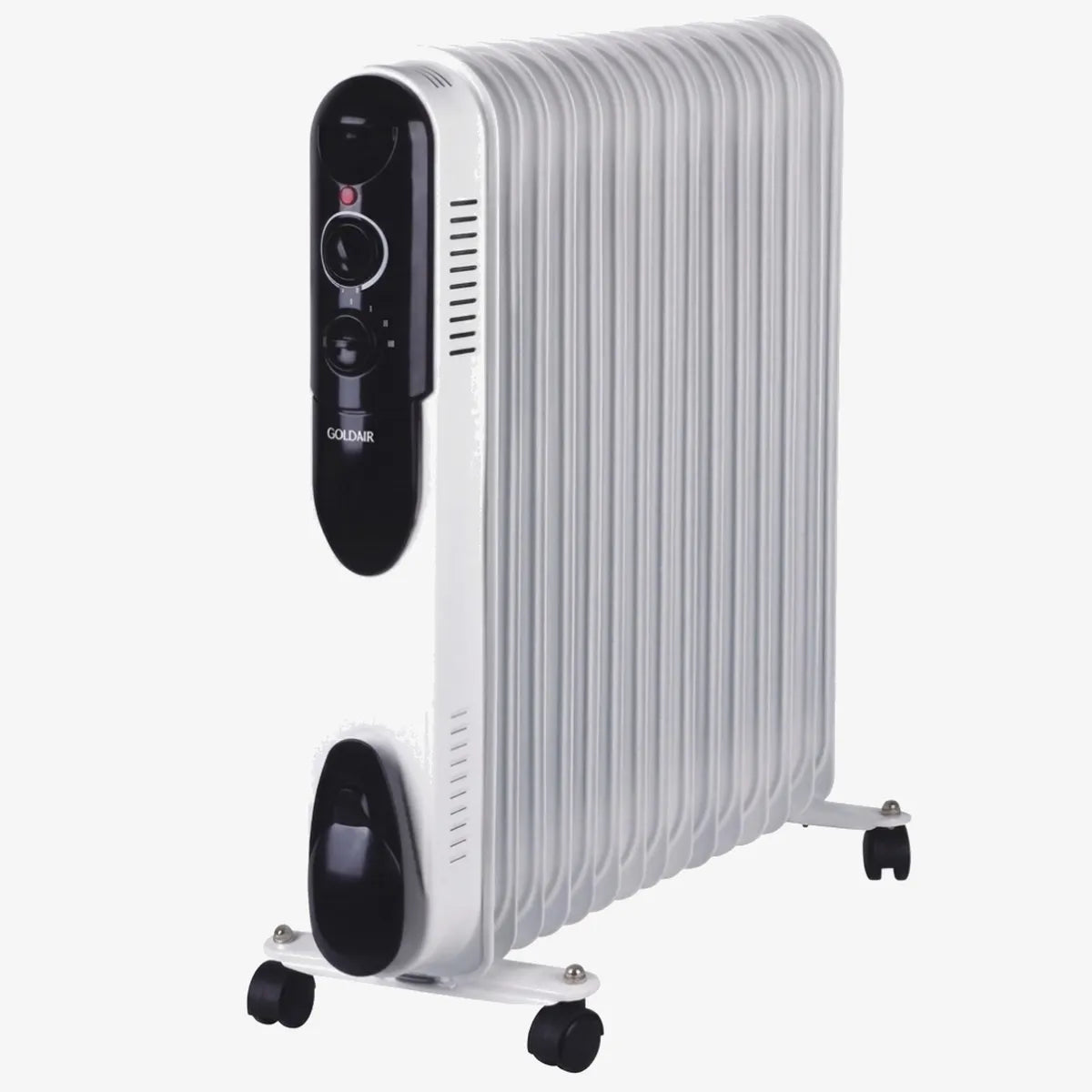Goldair 13-Fin Slimline Oil Heater — White — 1300W