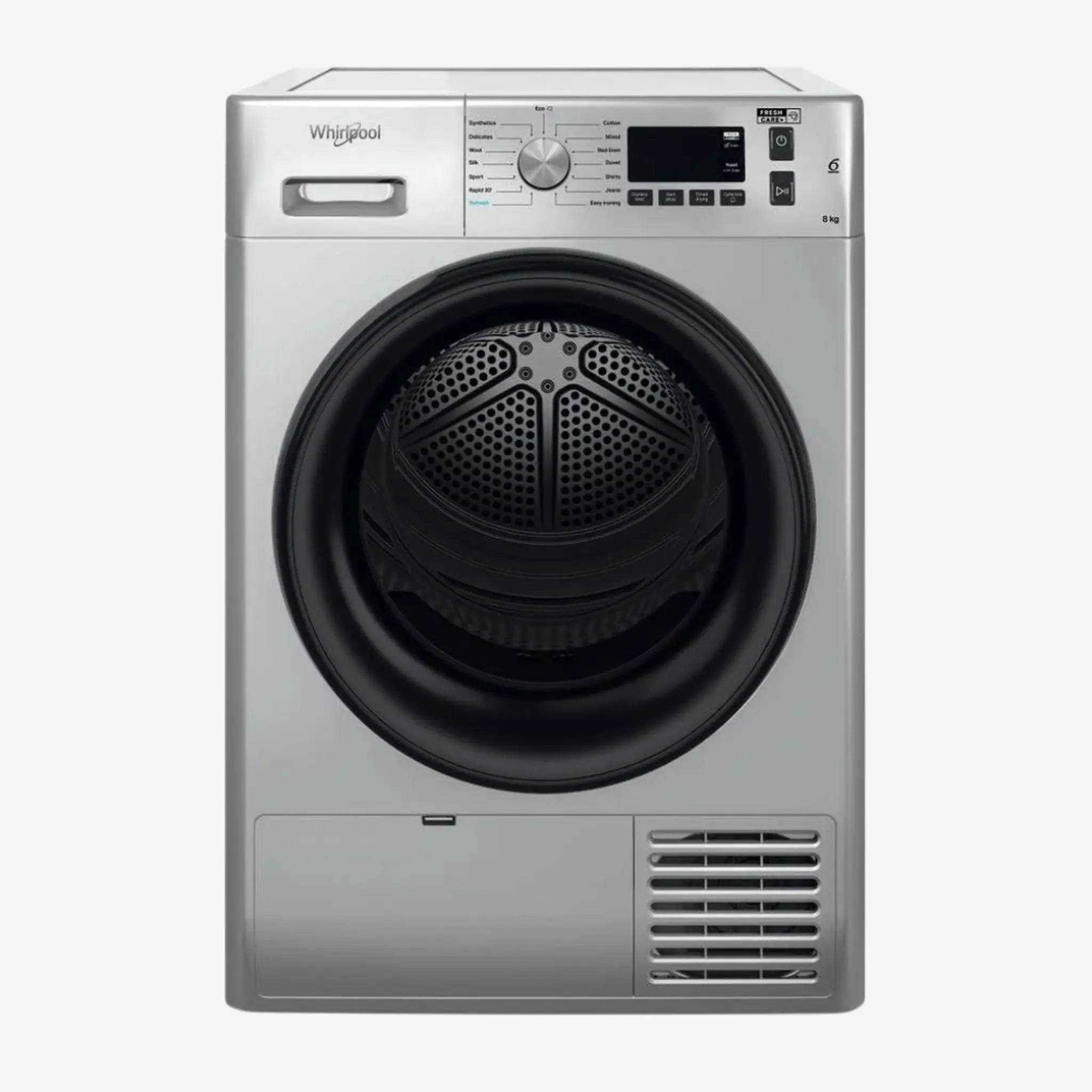 Whirlpool 8kg Condenser Tumble Dryer — Silver — FFT CM11 8BSK SA
