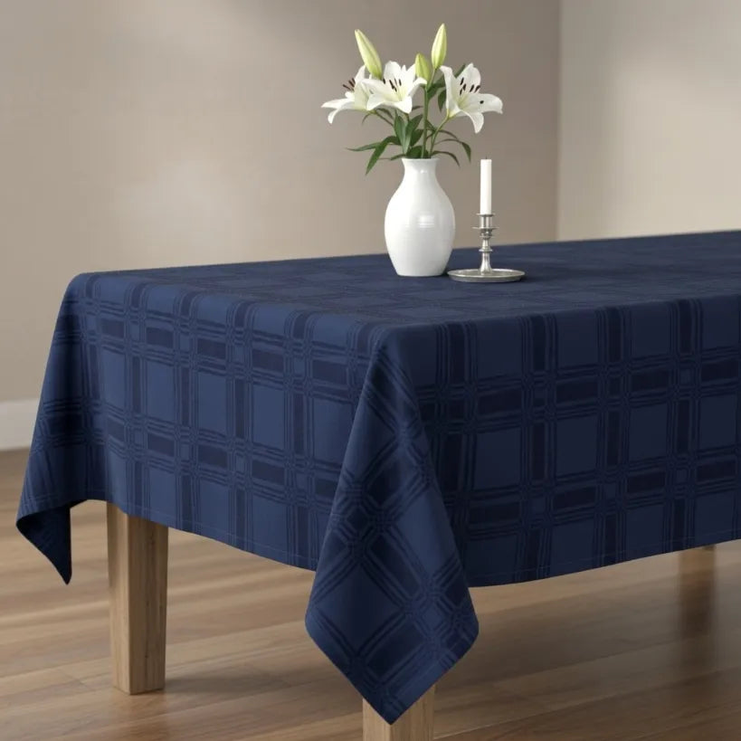 Damask Square Tablecloth Fabric — 300cm Wide