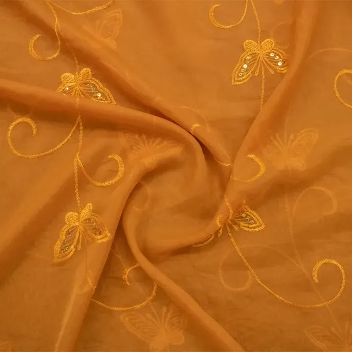 Butterfly Embroidered Voile — 280cm Wide