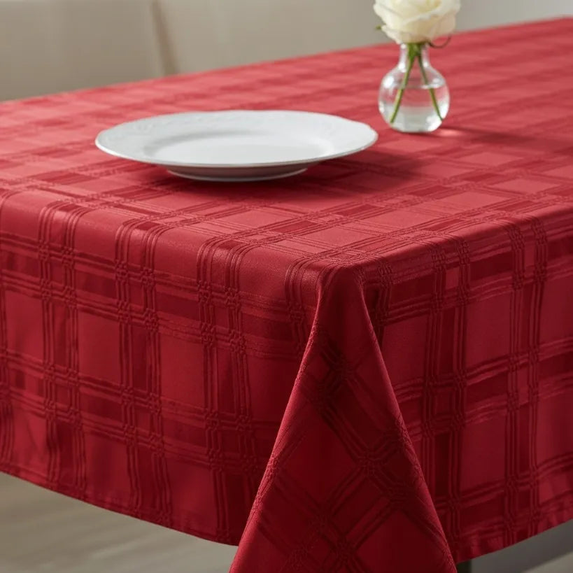 Damask Square Tablecloth Fabric — 300cm Wide
