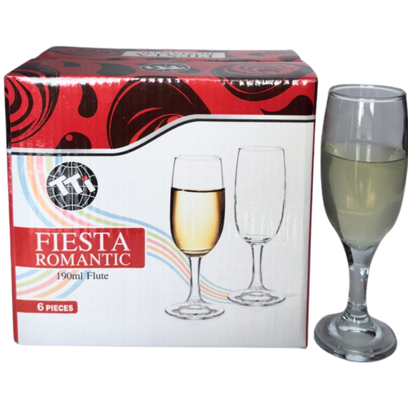 Champagne Stem Glasses - Pack of 6's